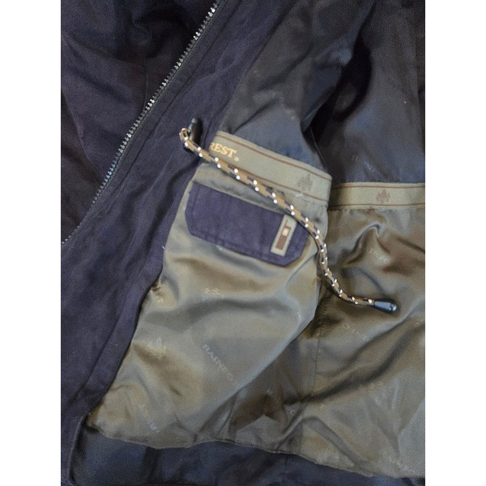 Vintage Rainforest Mens XL Down Lined Chore Jacket Barn Coat Heritage Navy - Picture 7 of 12